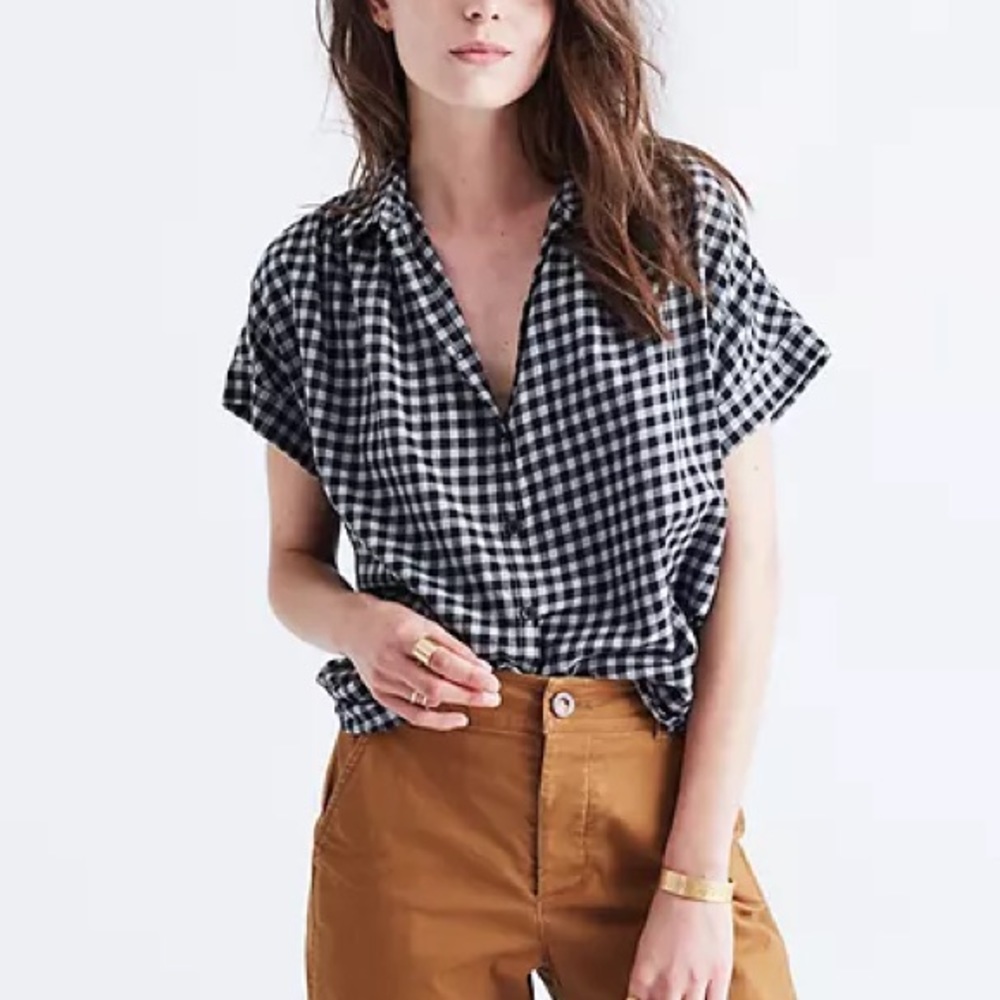 Madewell Central Shirt in Gingham Check